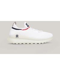 Tommy Hilfiger - Knit Th Monogram Cleat Runner Trainers - Lyst