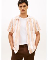 Tommy Hilfiger - Regular Fit Cuban Collar Short Sleeve Shirt - Lyst