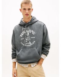 Tommy Hilfiger - Gym Logo Embroidery Washed Relaxed Hoody - Lyst