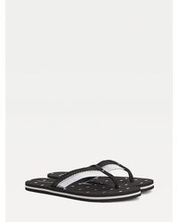 tommy hilfiger satin beach sandals