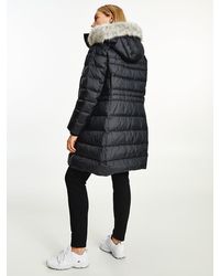 Tommy Hilfiger Maine Down Coat in Black - Lyst