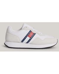Tommy Hilfiger - Modern Suede Fine Cleat Runner Trainers - Lyst