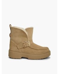 Tommy Hilfiger - Faux Fur Fold Collar Water Resistant Snow Boots - Lyst