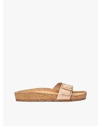 Tommy Hilfiger - Cork Footbed Slip-On Sandals - Lyst