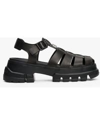 Tommy Hilfiger - Leather Chunky Cleat Fisherman Sandals - Lyst