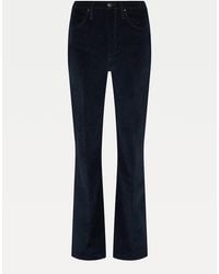 Tommy Hilfiger High Rise Corduroy Flared Jeans - Blauw