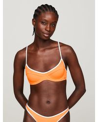 Tommy Hilfiger - Th Essential Contrast Piping Balconette Bikini Top - Lyst