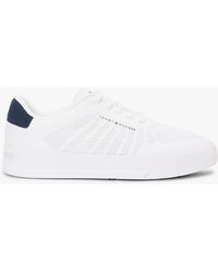 Tommy Hilfiger - Logo Knit Court Trainers - Lyst