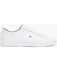 Tommy Hilfiger - Essential Leather Detail Vulcanised Trainers - Lyst
