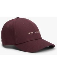 Tommy Hilfiger - Logo Embroidery Twill Six-Panel Baseball Cap - Lyst
