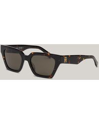 Tommy Hilfiger - Narrow Rectangular Cat-eye Sunglasses - Lyst