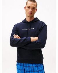 Tommy Hilfiger - Original Lounge-Hoodie Met Trekkoord En Logo - Lyst