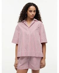 Tommy Hilfiger - Relaxed Fit Poplin Short Sleeve Shirt - Lyst