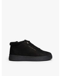 Tommy Hilfiger - Leather Mid-top Warm Lined Court Trainers - Lyst