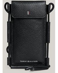 Tommy Hilfiger - Handy-Etui aus Leder mit Logo - Lyst