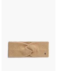 Tommy Hilfiger - Hilfiger Flag Knit Headband With Wool - Lyst