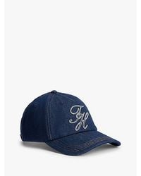 Tommy Hilfiger - Logo Embroidery Denim Baseball Cap - Lyst
