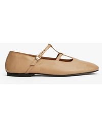 Tommy Hilfiger - Ballerines En Cuir À Double Bride En T - Lyst