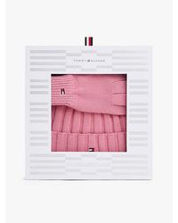 Tommy Hilfiger - Flag Embroidery Beanie And Gloves Gift Set - Lyst