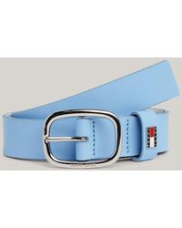 Tommy Hilfiger - Oval Buckle Leather Belt - Lyst