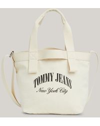 Tommy Hilfiger - Nyc Logo Small Canvas Tote - Lyst