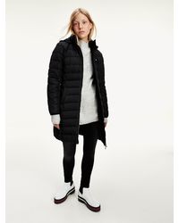 Tommy Hilfiger Gesteppter Daunenmantel - Schwarz