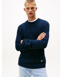Tommy Hilfiger - Pullover Slim Fit Con Distintivo Tommy - Lyst