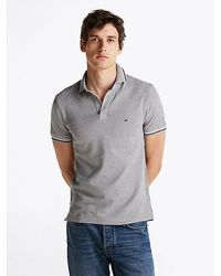 Tommy Hilfiger - Slim Fit Polo Met Contrasterende Strepen - Lyst