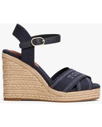 Tommy Hilfiger - Wedge Heel Espadrille Sandals - Lyst