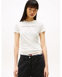 Tommy Hilfiger - Slim Fit T-Shirt Met Een Ronde Hals En Logo - Lyst