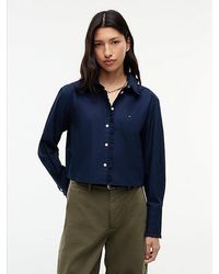 Tommy Hilfiger - Relaxed Fit Ruffle Poplin Shirt - Lyst