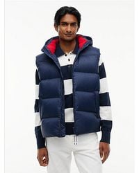 Tommy Hilfiger - Tommy Jeans Relaxed Down Hooded Gilet - Lyst