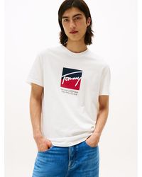 Tommy Hilfiger - T-Shirt À Logo Signature - Lyst