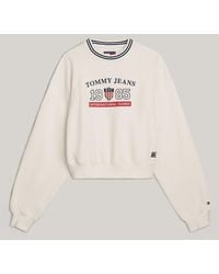Tommy Hilfiger - Tommy Jeans International Games Cropped Sweatshirt - Lyst