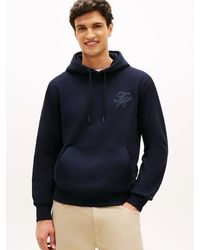 Tommy Hilfiger - Logo Embroidery Terry Hoody - Lyst