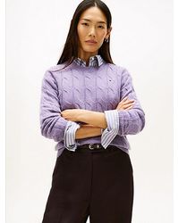 Tommy Hilfiger - Cable Knit Soft Wool Jumper - Lyst