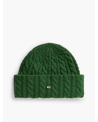 Tommy Hilfiger - Flag Cable Knit Beanie With Alpaca - Lyst