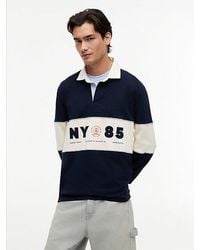 Tommy Hilfiger - Relaxed Fit Logo Panel Rugby Shirt - Lyst