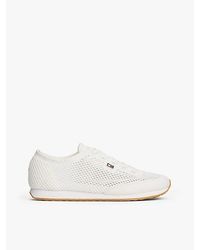 Tommy Hilfiger - Sneaker Met Geëmailleerde Vlag En Open Mesh - Lyst