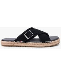 Tommy Hilfiger - Suede Buckle Flexible Sandals - Lyst