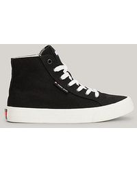 Tommy Hilfiger - Mid-Top Basketball-Sneaker aus Canvas - Lyst