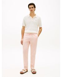 Tommy Hilfiger - Harlem Tapered Leg Linen Blend Chinos - Lyst