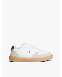 Tommy Hilfiger - Flag Mixed Texture Trainers - Lyst