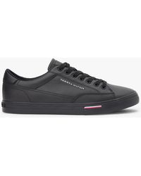 Tommy Hilfiger - Signature Midsole Lace-Up Trainers With Leather - Lyst