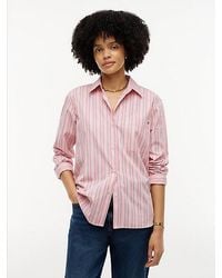 Tommy Hilfiger - Classic Oversized Fit Logo Poplin Shirt - Lyst