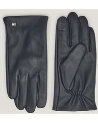 Tommy Hilfiger - Essential Enamel Flag Leather Gloves - Lyst