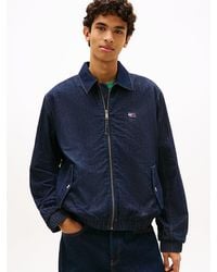 Tommy Hilfiger - Chambray Denim Harrington Jacket - Lyst