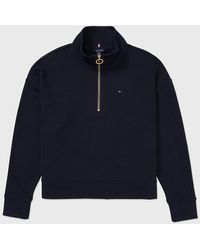 Tommy Hilfiger - Adaptive Quarter-zip Relaxed Fit Sweatshirt - Lyst