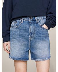 Tommy Hilfiger - Mom Jeans-Shorts mit ultrahohem Bund - Lyst