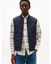 Tommy Hilfiger - Waterafstotende Bodywarmer Met Ruitstiksels - Lyst